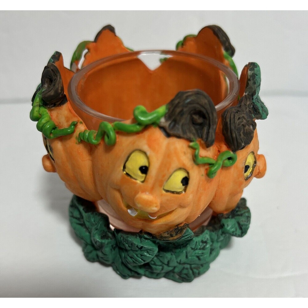 3 “ Hand painted Halloween Votive Candle Holders With Glass